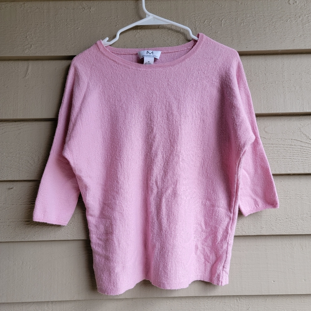 MAGASCHONI Wool Dolman 3/4 Sleeve Sweater, Womens Size M